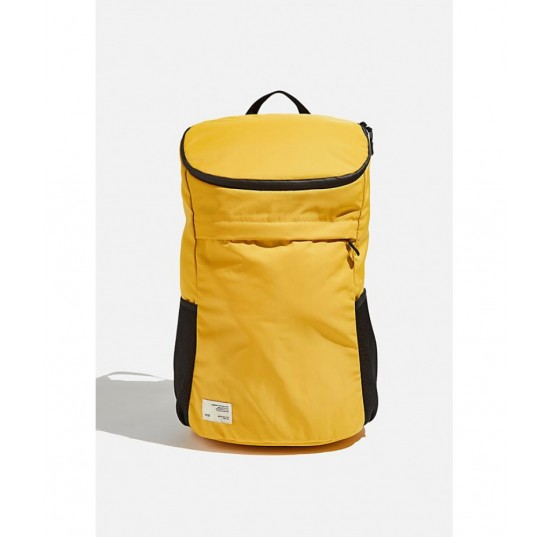 mustard and khaki Practical recycling backpack