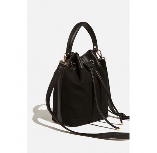 black/black canvas Bucket bag *3