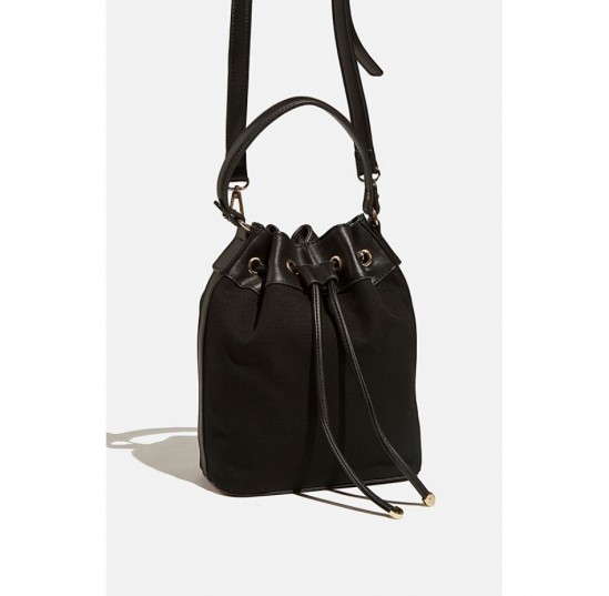 black/black canvas Bucket bag *3