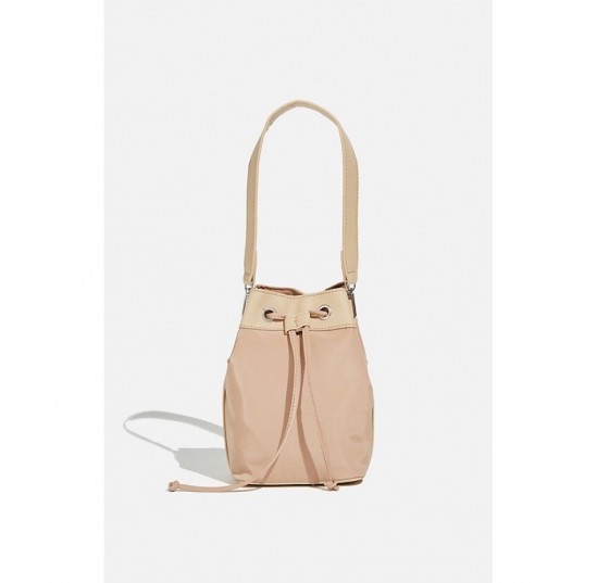 brown taupe Mini Bucket Bag