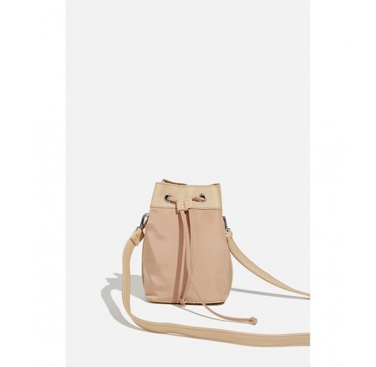 brown taupe Mini Bucket Bag