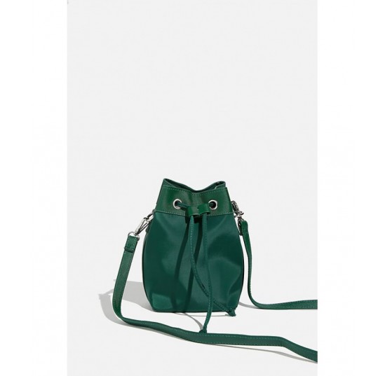 green Mini Bucket Bag