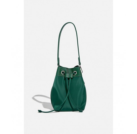 green Mini Bucket Bag