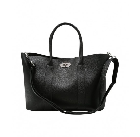 black Twist Lock Tote