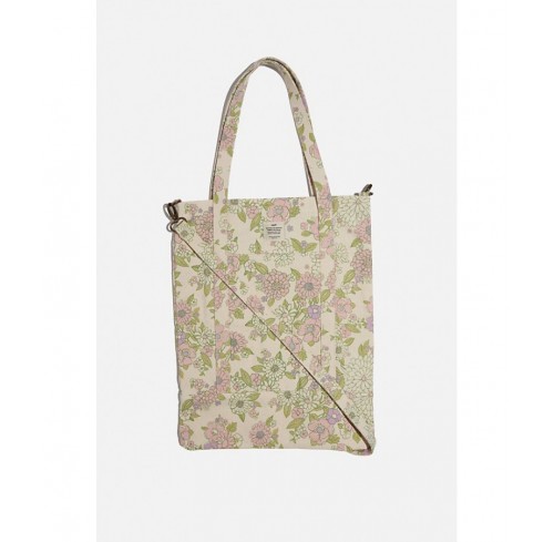 mint pink molly floral School Bags
