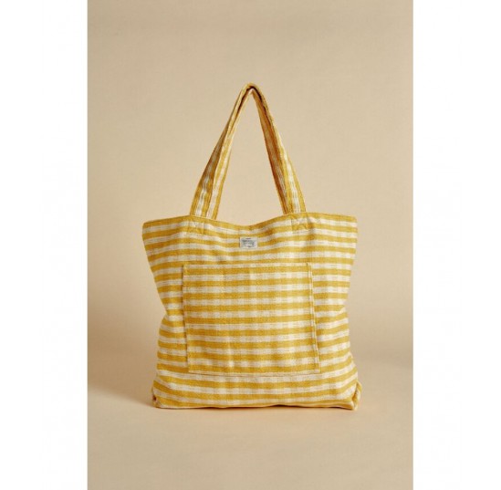 yellow gingham Daily Tote *5