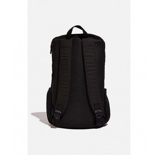 Practical recycling backpack - black and grey