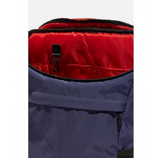 navy and red Practical recycling backpack