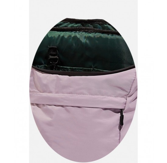 Practical recycling backpack - heather and deep green