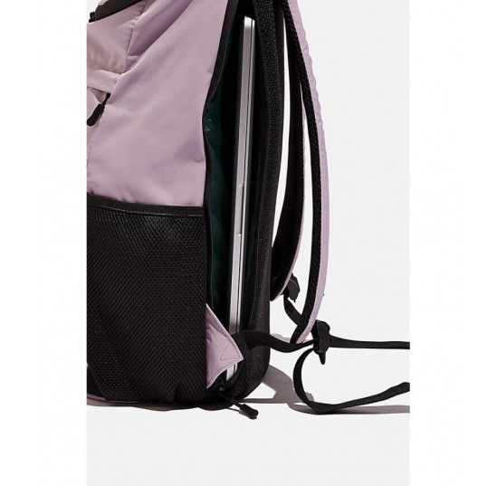 Practical recycling backpack - heather and deep green