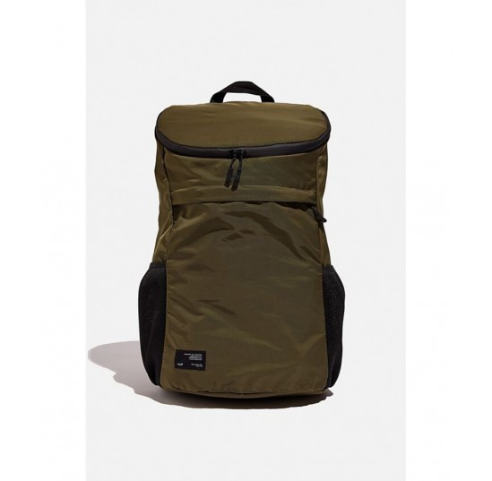 khaki and papaya Practical recycling backpack