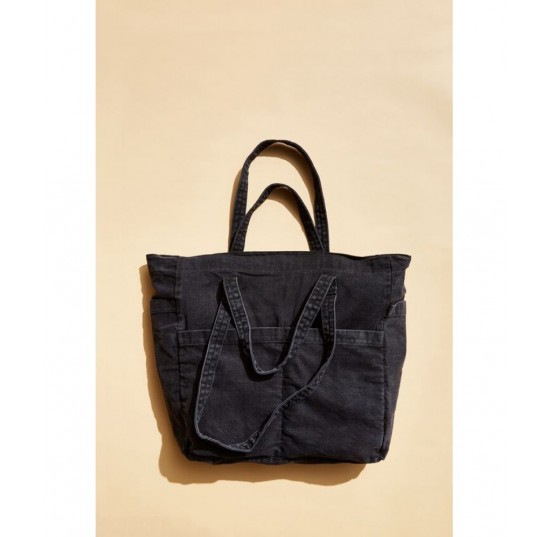 washed black Studio Tote Personalized