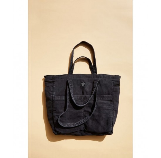 washed black Studio Tote Personalized