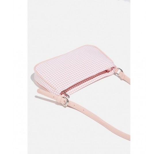 fairy floss gingham seersucker Underarm bag