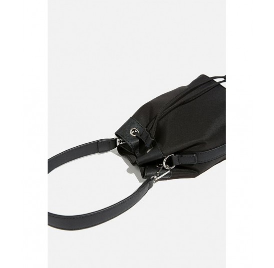 black Mini Bucket Bag