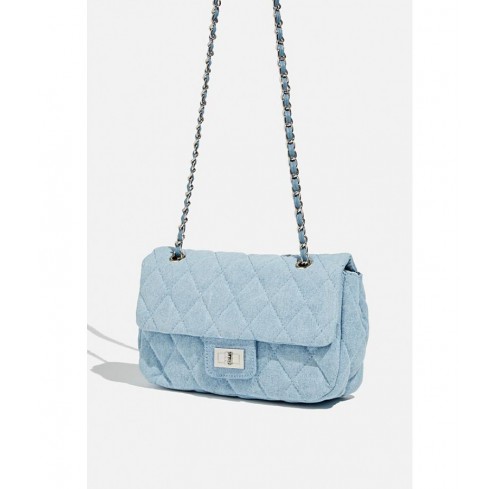 blue Quilted crossbody bag
