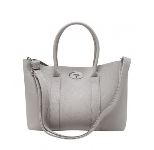 grey Twist Lock Tote