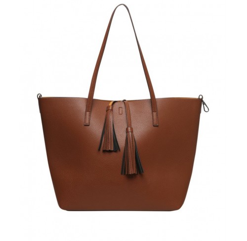 tan Tassel Shopping Bag *2