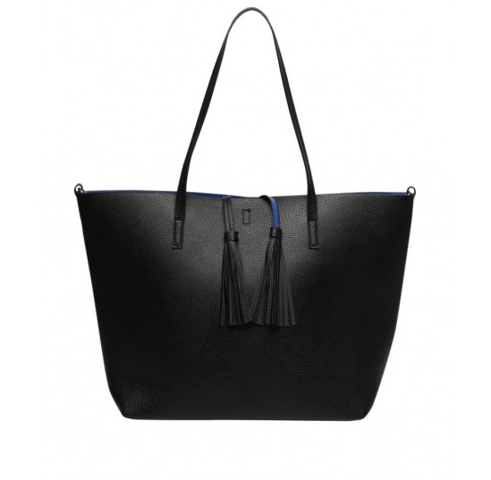 black Tassel Shopping Bag