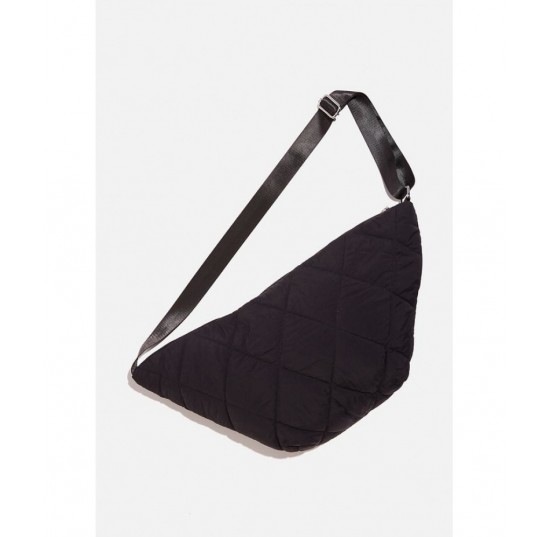 black Quilted crossbody bag