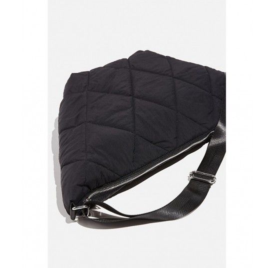 black Quilted crossbody bag